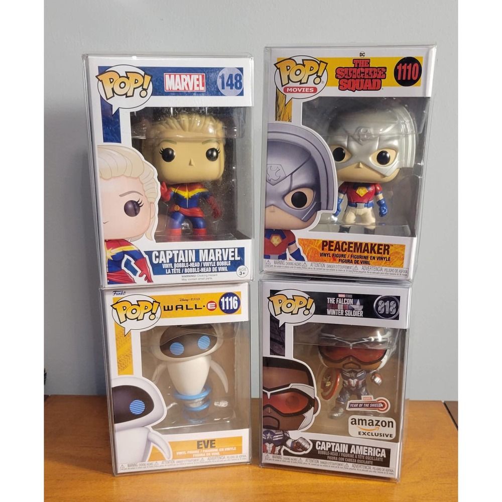 Funko Pop Mixed Bundle Lot Of 4 - Each In Plastic Protector